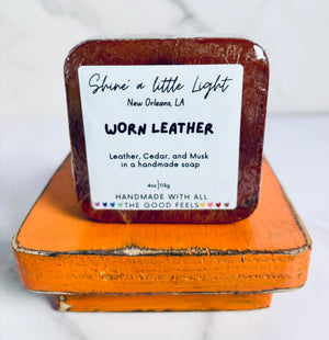 Worn Leather Handmade Soap